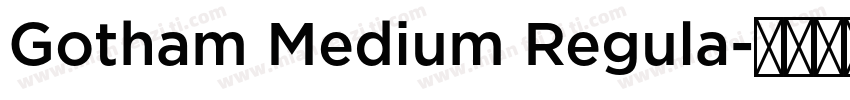Gotham Medium Regula字体转换